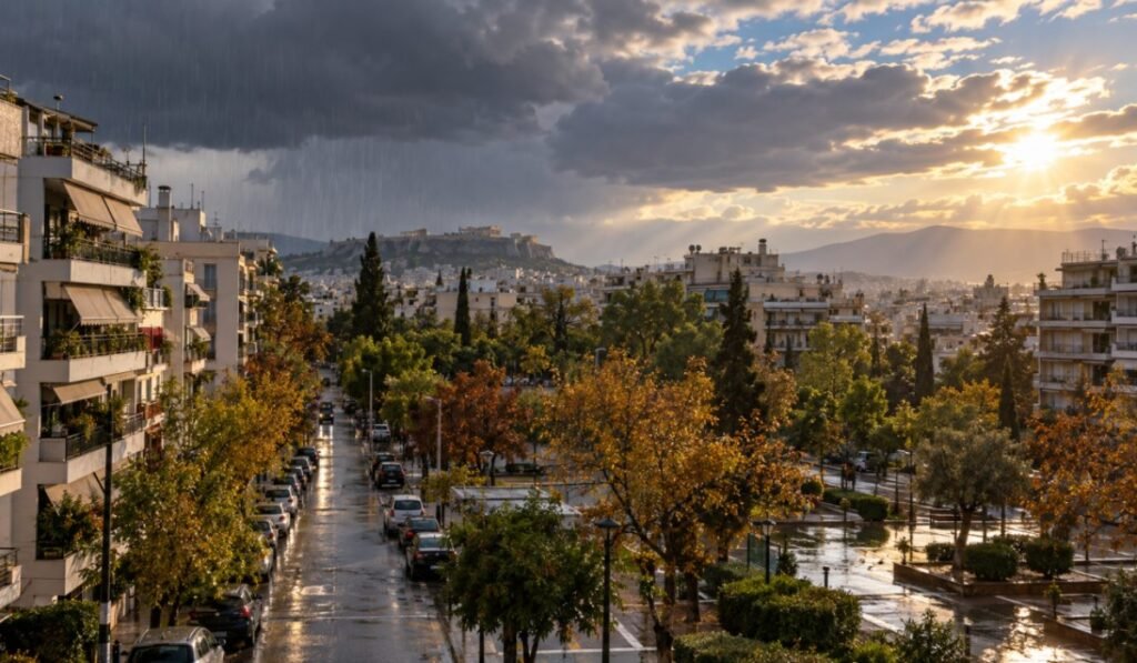 Καιρός στη Νέα Σμύρνη: Βροχές σήμερα, ανατροπή από αύριο - Πώς μπαίνει ο Οκτώβριος